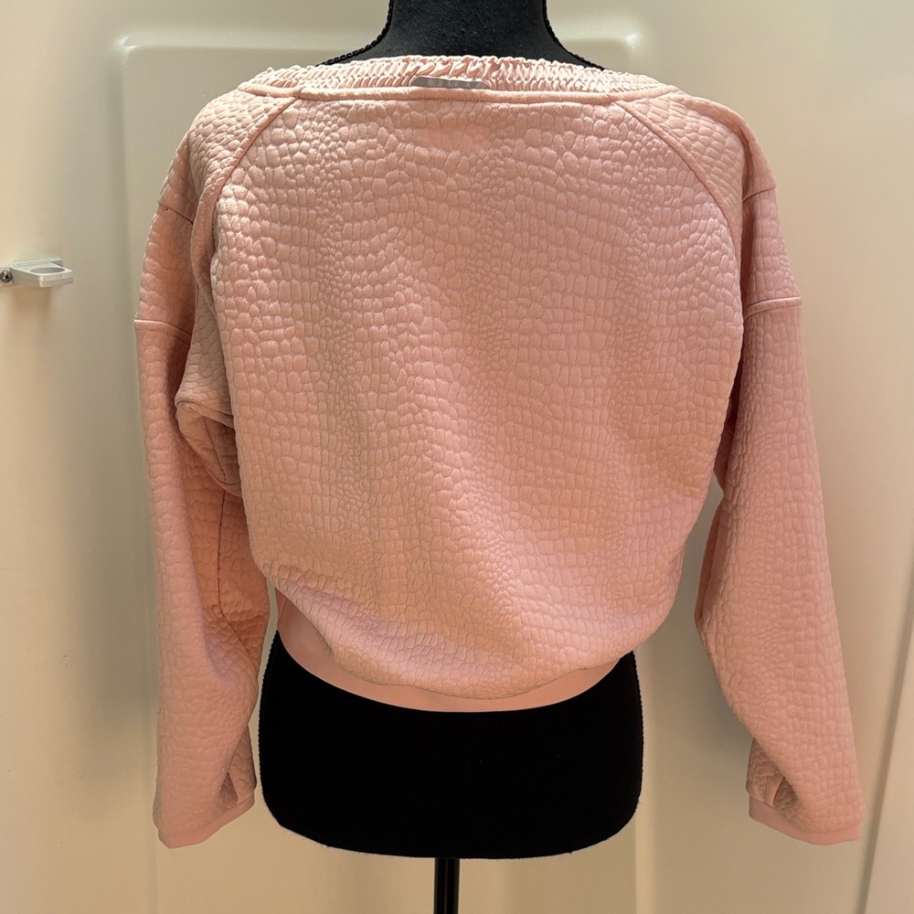 Adidas Aktiv Light Pink Cropped Sweatshirt - Picture 7 of 10
